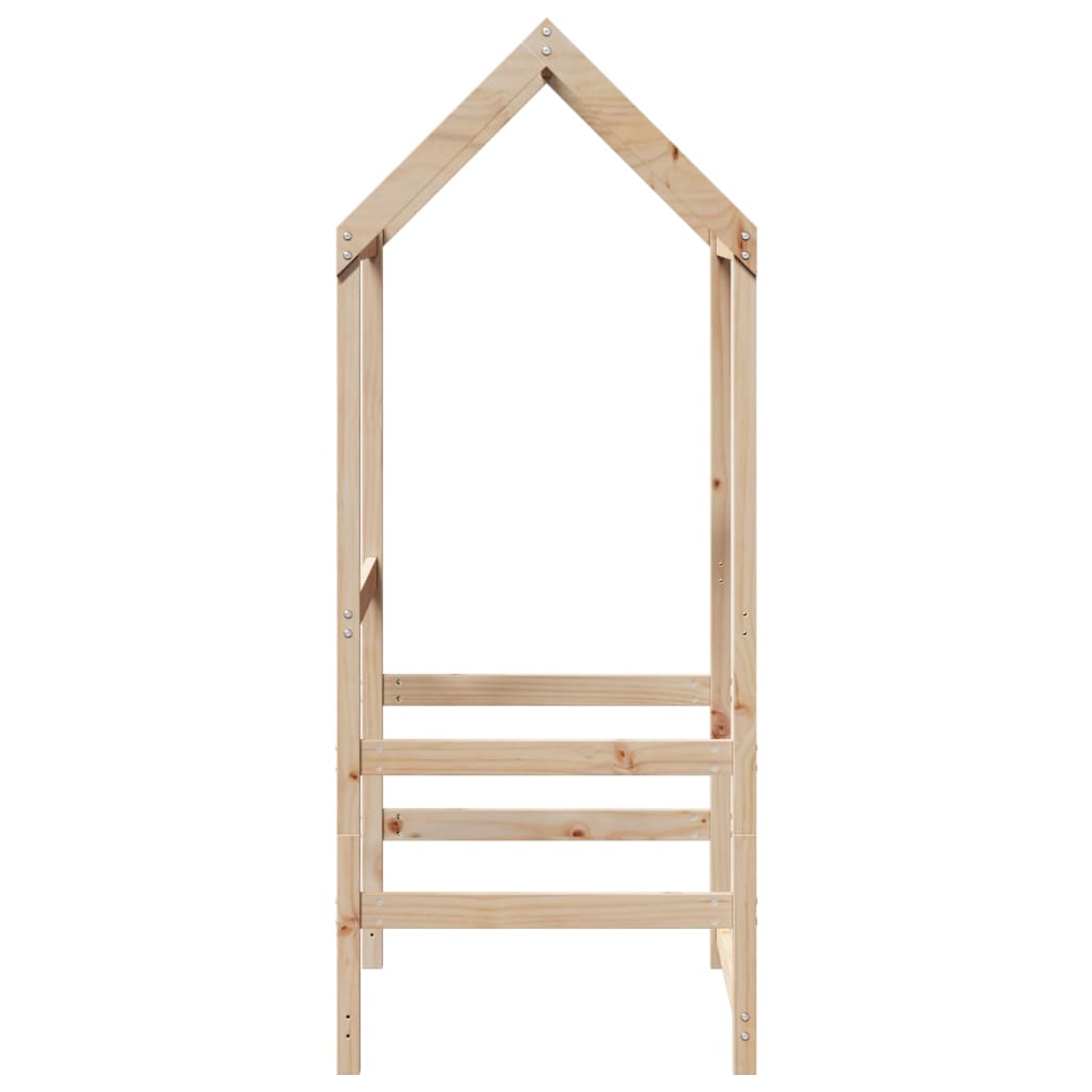 Kinderbedhuisje 118x70x176,5 cm massief grenenhout is nu te koop bij PeponiXL, paradijselijk wonen!