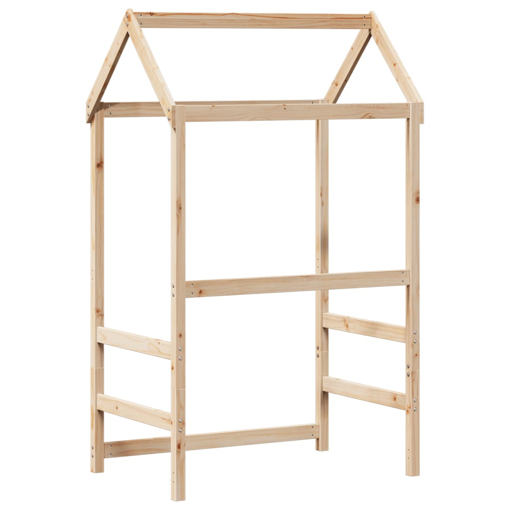 Kinderbedhuisje 118x70x176,5 cm massief grenenhout is nu te koop bij PeponiXL, paradijselijk wonen!
