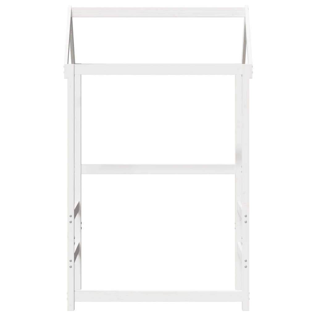 Kinderbedhuisje 118x70x176,5 cm massief grenenhout wit is nu te koop bij PeponiXL, paradijselijk wonen!