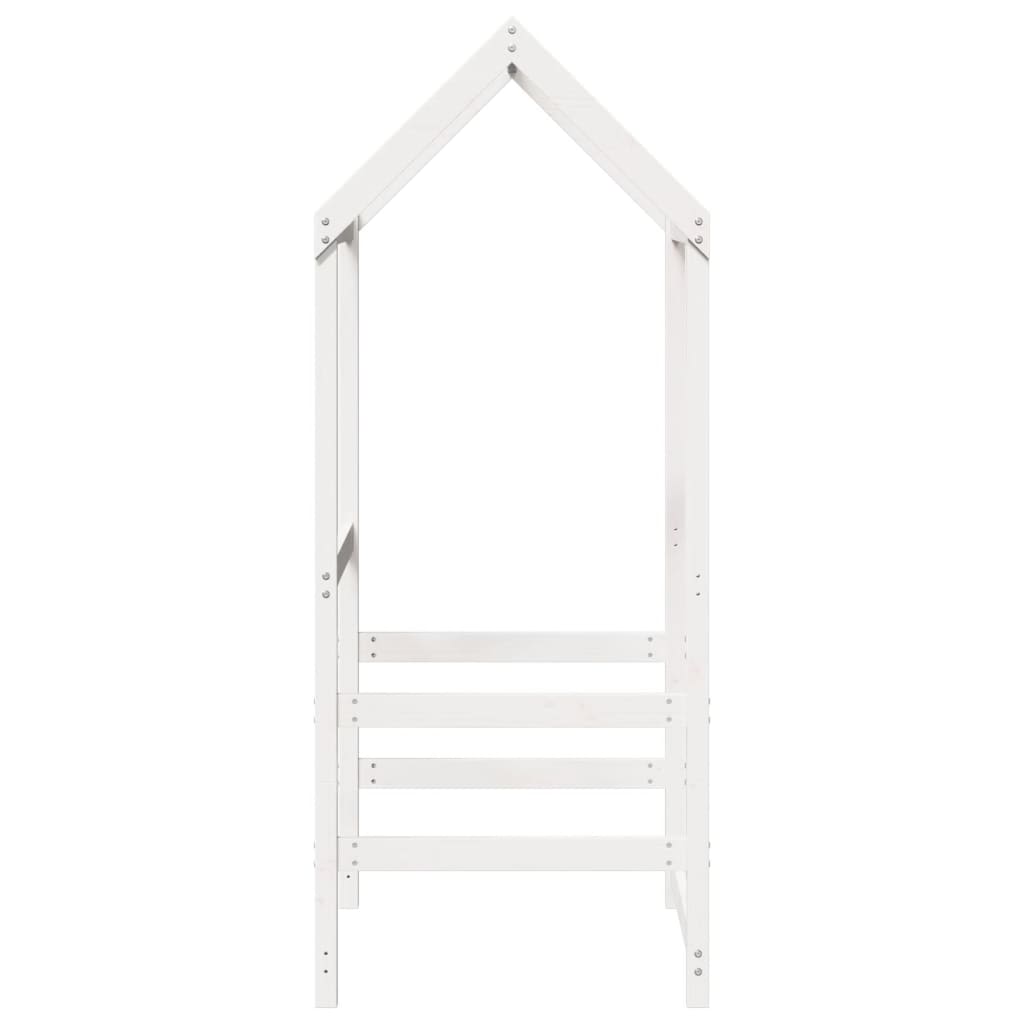 Kinderbedhuisje 118x70x176,5 cm massief grenenhout wit is nu te koop bij PeponiXL, paradijselijk wonen!