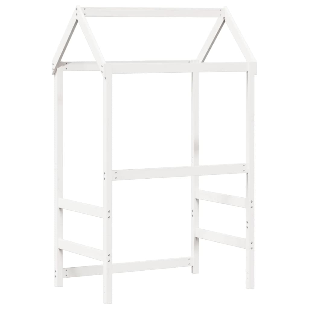 Kinderbedhuisje 118x70x176,5 cm massief grenenhout wit is nu te koop bij PeponiXL, paradijselijk wonen!