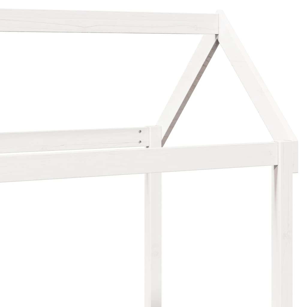 Kinderbedhuisje 118x70x176,5 cm massief grenenhout wit is nu te koop bij PeponiXL, paradijselijk wonen!