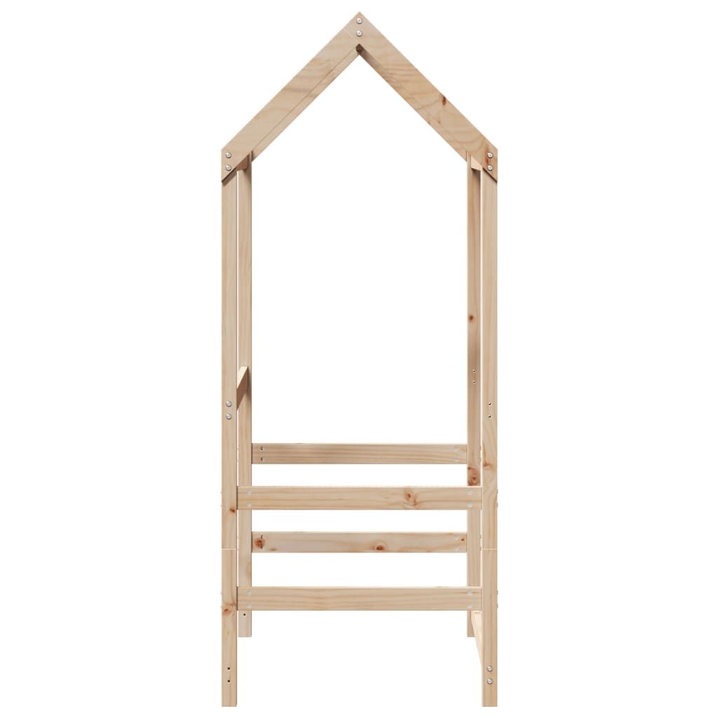 Kinderbedhuisje 98x70x176,5 cm massief grenenhout is nu te koop bij PeponiXL, paradijselijk wonen!