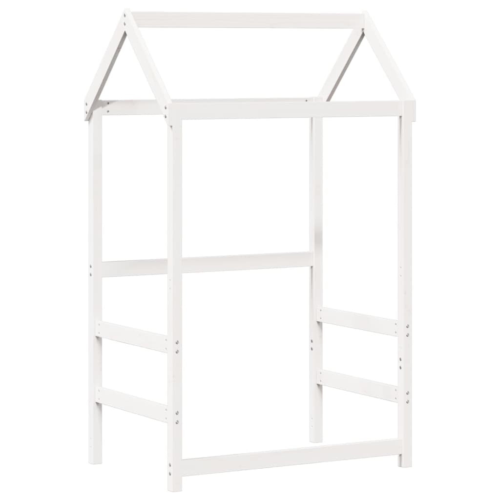 Kinderbedhuisje 98x70x176,5 cm massief grenenhout wit is nu te koop bij PeponiXL, paradijselijk wonen!