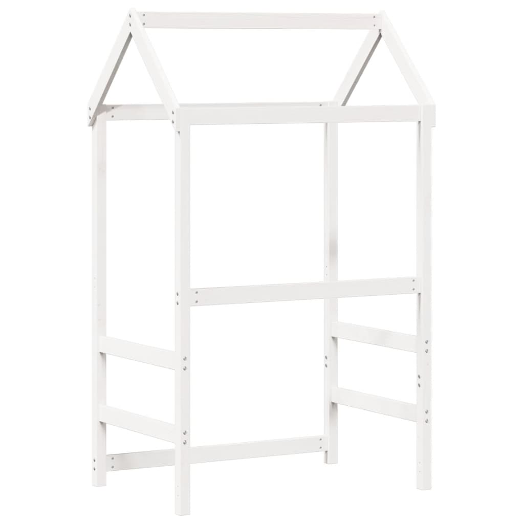Kinderbedhuisje 98x70x176,5 cm massief grenenhout wit is nu te koop bij PeponiXL, paradijselijk wonen!