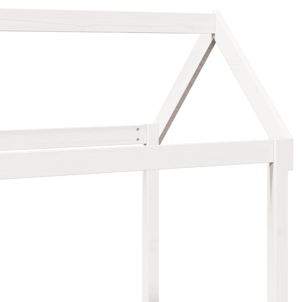 Kinderbedhuisje 98x70x176,5 cm massief grenenhout wit is nu te koop bij PeponiXL, paradijselijk wonen!