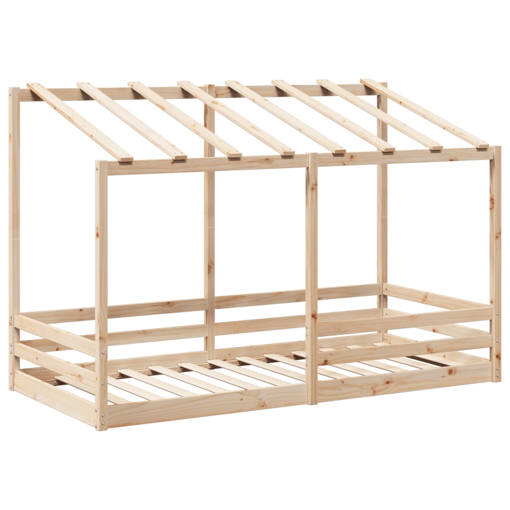 Kinderbed met bedhuis 90x200 cm massief grenenhout is nu te koop bij PeponiXL, paradijselijk wonen!
