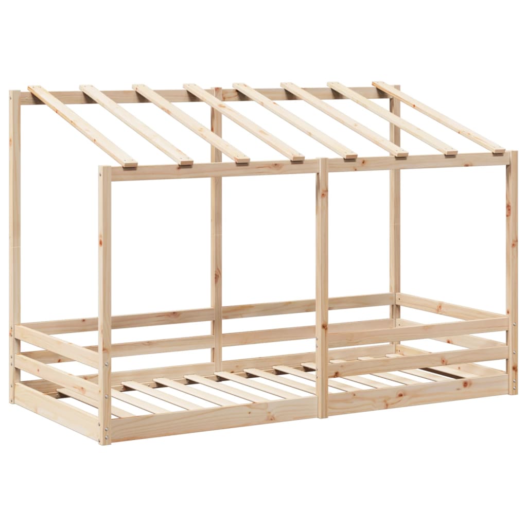 Kinderbed met bedhuis 80x200 cm massief grenenhout is nu te koop bij PeponiXL, paradijselijk wonen!