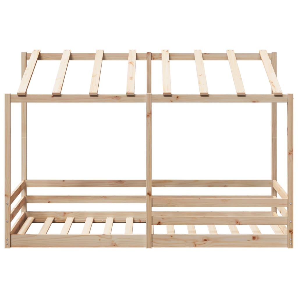 Kinderbed met bedhuis 80x200 cm massief grenenhout is nu te koop bij PeponiXL, paradijselijk wonen!