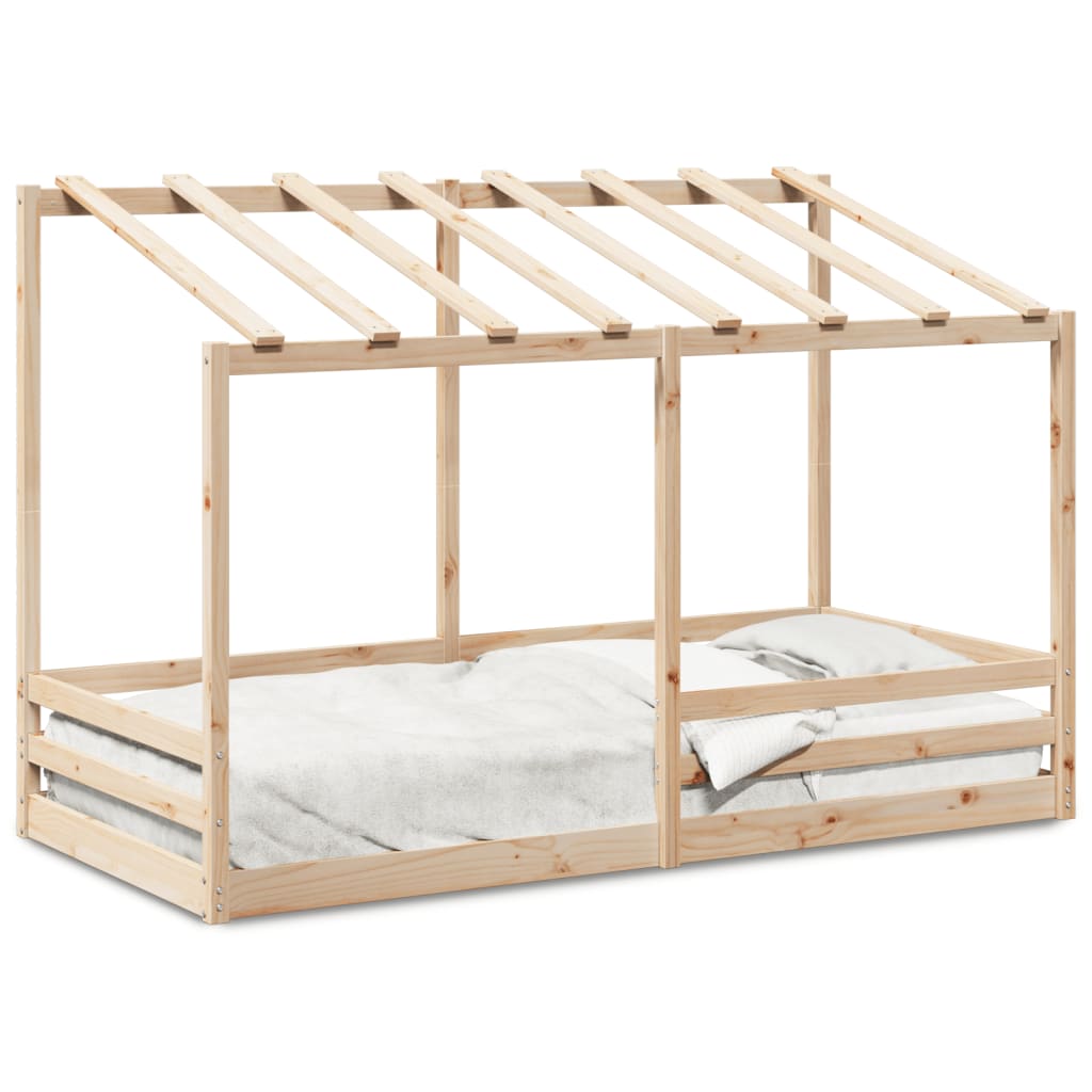 Kinderbed met bedhuis 80x200 cm massief grenenhout is nu te koop bij PeponiXL, paradijselijk wonen!
