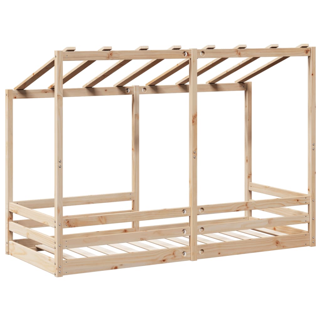Kinderbed met bedhuis 90x190 cm massief grenenhout is nu te koop bij PeponiXL, paradijselijk wonen!
