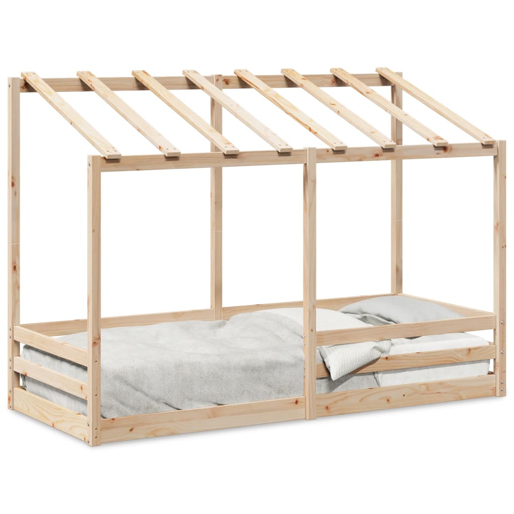 Kinderbed met bedhuis 90x190 cm massief grenenhout is nu te koop bij PeponiXL, paradijselijk wonen!