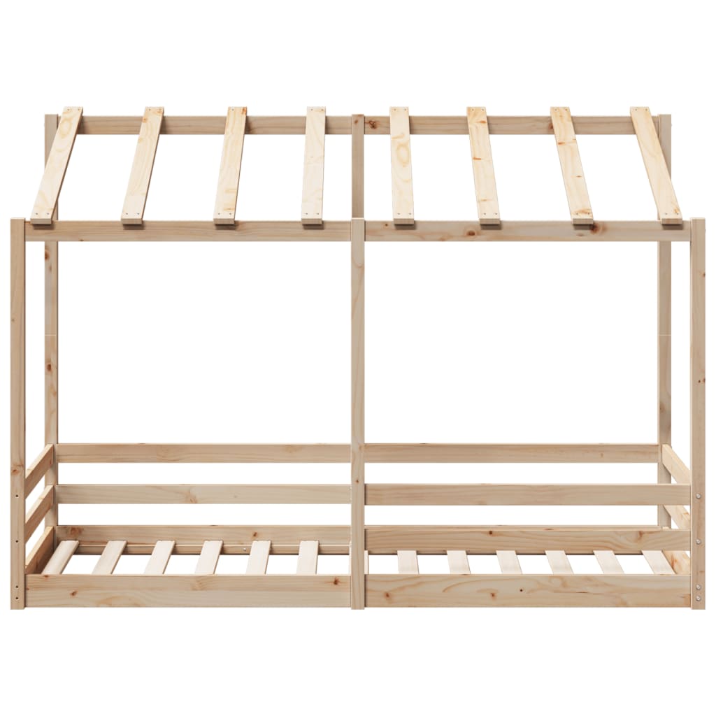 Kinderbed met bedhuis 75x190 cm massief grenenhout is nu te koop bij PeponiXL, paradijselijk wonen!