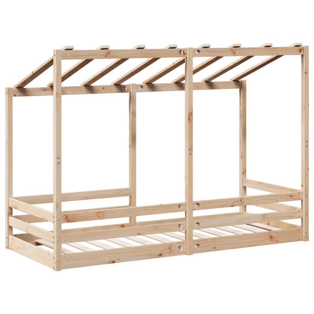 Kinderbed met bedhuis 75x190 cm massief grenenhout is nu te koop bij PeponiXL, paradijselijk wonen!