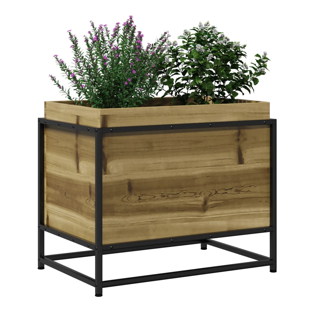 Plantenbak 60x40x50 cm geïmpregneerd grenenhout is nu te koop bij PeponiXL, paradijselijk wonen!