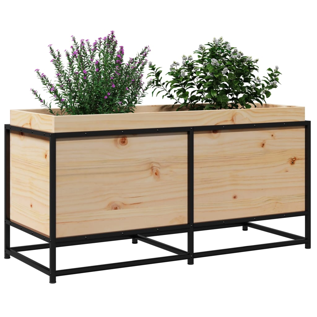 Plantenbak 100x40x50 cm massief grenenhout is nu te koop bij PeponiXL, paradijselijk wonen!