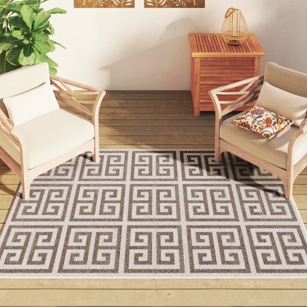 Vloerkleed voor binnen buiten laagpolig 120x180 cm meerkleurig is nu te koop bij PeponiXL, paradijselijk wonen!