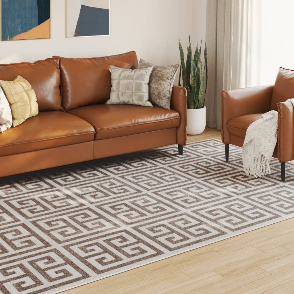 Vloerkleed voor binnen buiten laagpolig 190x300 cm meerkleurig is nu te koop bij PeponiXL, paradijselijk wonen!