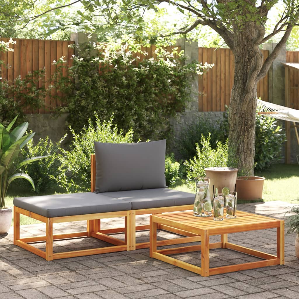 Tuintafel 65x65x29 cm massief acaciahout is nu te koop bij PeponiXL, paradijselijk wonen!