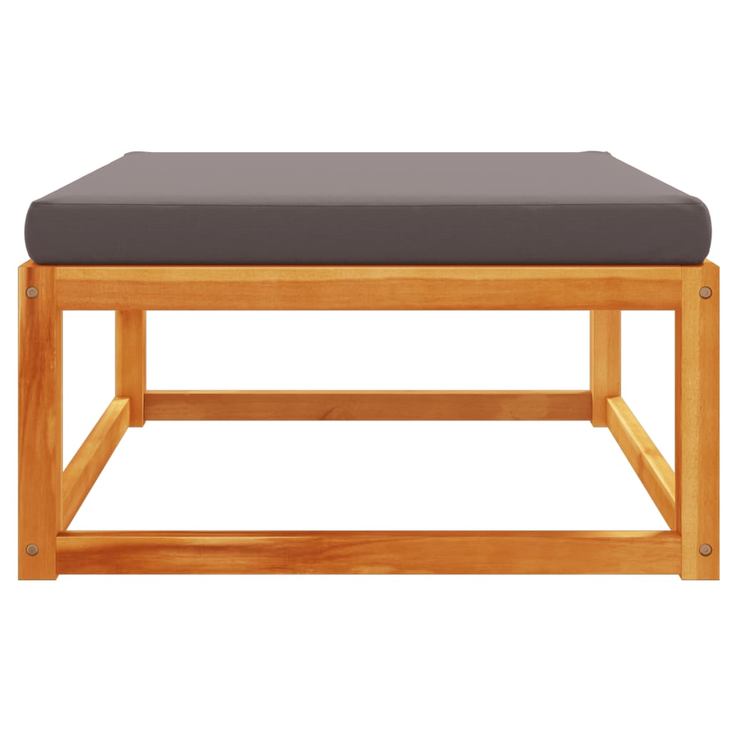 Tuinvoetenbank met kussen 65x65x29 massief acaciahout is nu te koop bij PeponiXL, paradijselijk wonen!