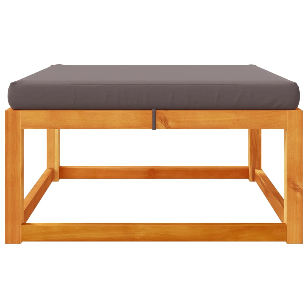 Tuinvoetenbank met kussen 65x65x29 massief acaciahout is nu te koop bij PeponiXL, paradijselijk wonen!