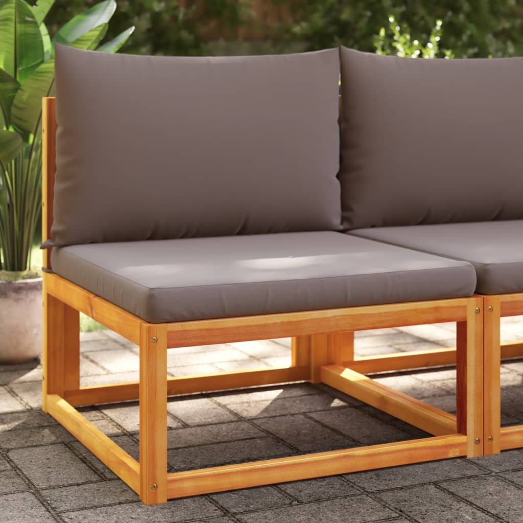 Tuinbank zonder armleuningen met kussens acaciahout & touw is nu te koop bij PeponiXL, paradijselijk wonen!