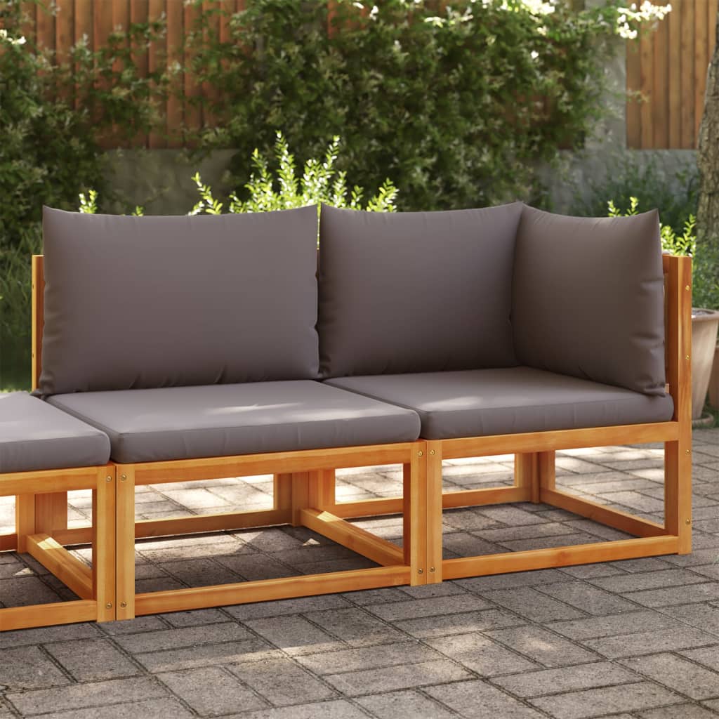 Tuinbank met kussens 2-zits acaciahout & touw is nu te koop bij PeponiXL, paradijselijk wonen!
