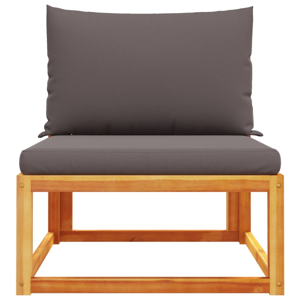 Tuinbank zonder armleuningen met kussens acaciahout & rotan is nu te koop bij PeponiXL, paradijselijk wonen!