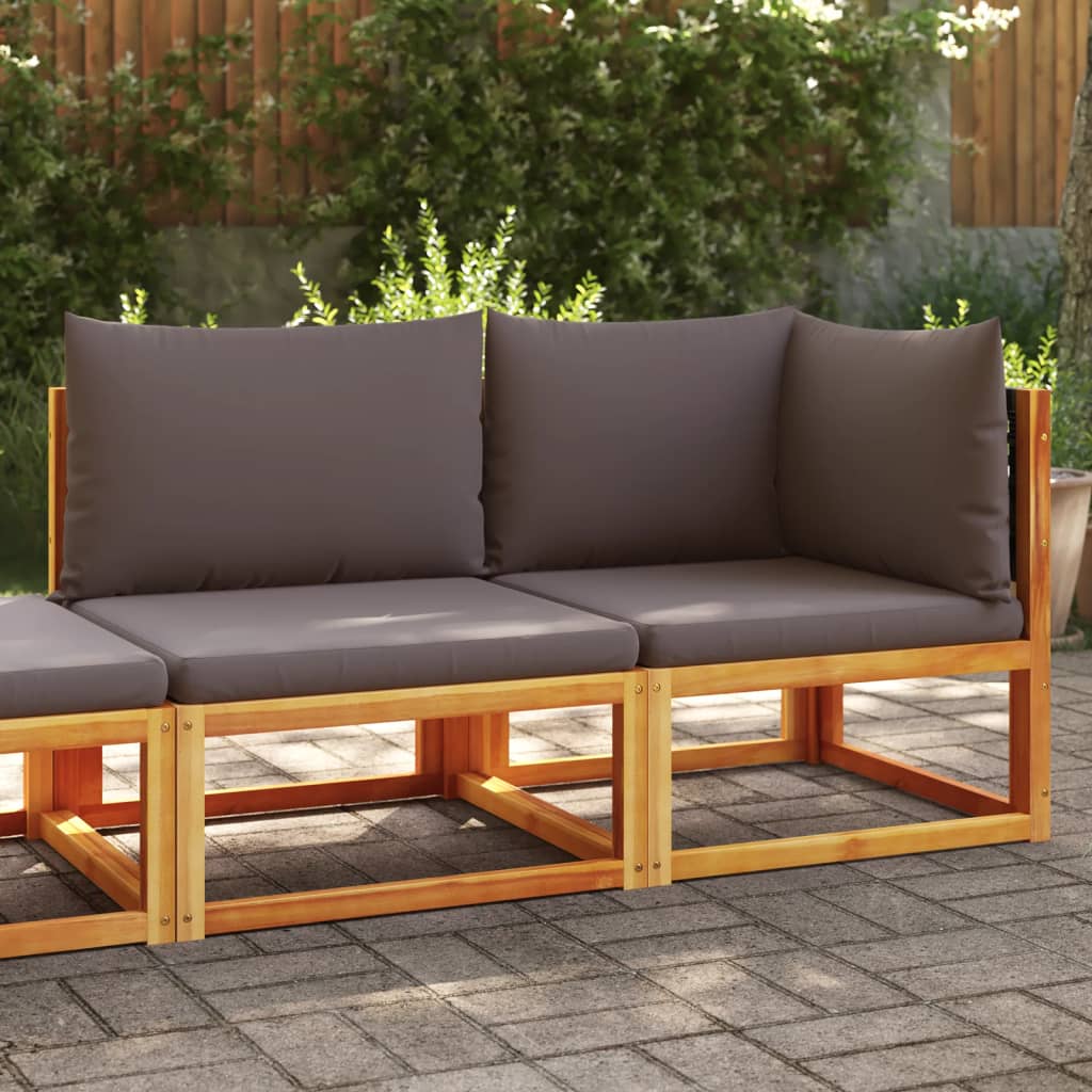 Tuinbank met kussens 2-zits acaciahout & rotan is nu te koop bij PeponiXL, paradijselijk wonen!