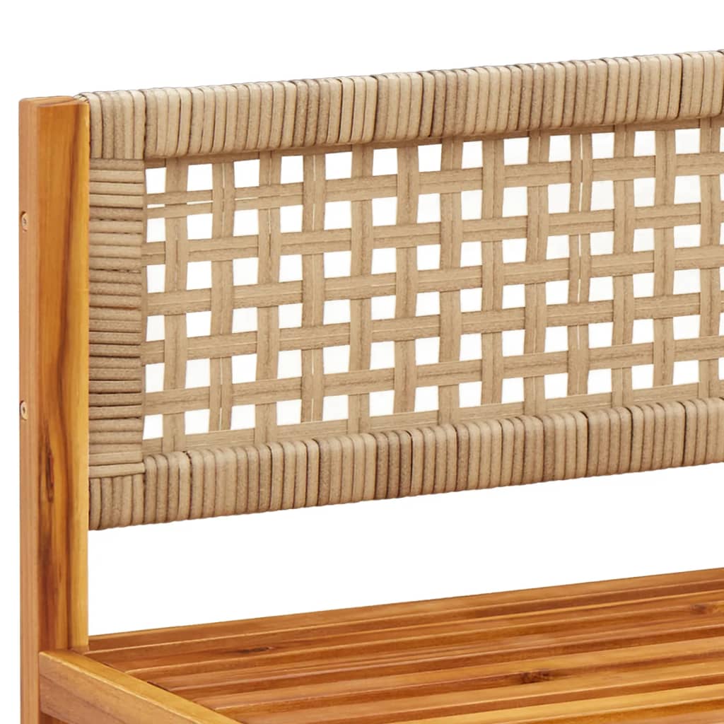 3-delige tuinbankset met kussens acaciahout & rotan is nu te koop bij PeponiXL, paradijselijk wonen!