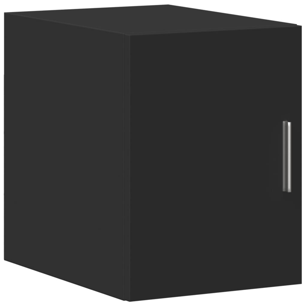 Wandkast 30x42,5x40 cm bewerkt hout zwart is nu te koop bij PeponiXL, paradijselijk wonen!