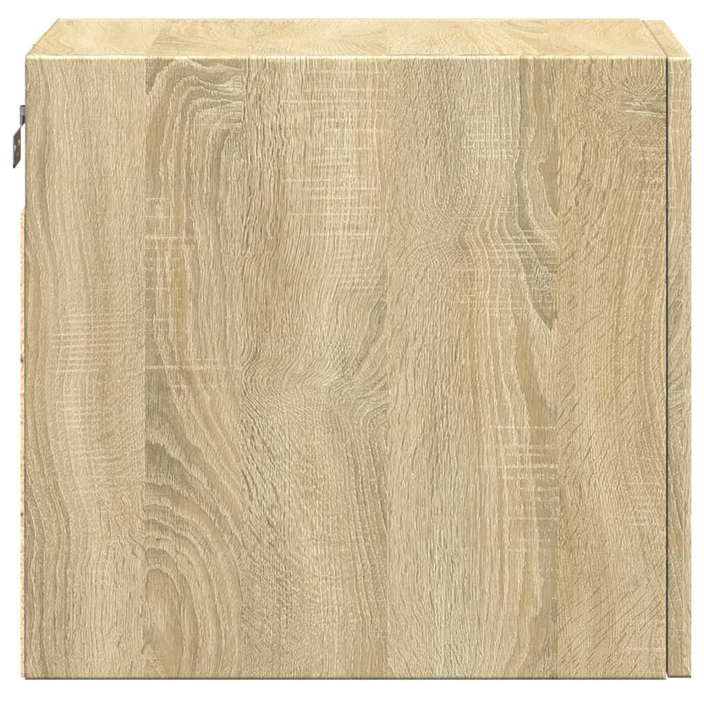 Wandkast 30x42,5x40 cm bewerkt hout sonoma eikenkleurig is nu te koop bij PeponiXL, paradijselijk wonen!
