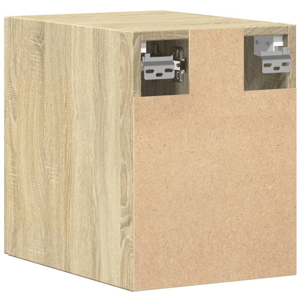 Wandkast 30x42,5x40 cm bewerkt hout sonoma eikenkleurig is nu te koop bij PeponiXL, paradijselijk wonen!