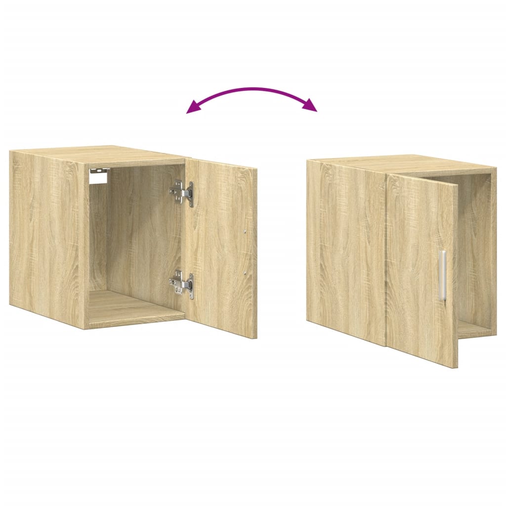 Wandkast 30x42,5x40 cm bewerkt hout sonoma eikenkleurig is nu te koop bij PeponiXL, paradijselijk wonen!