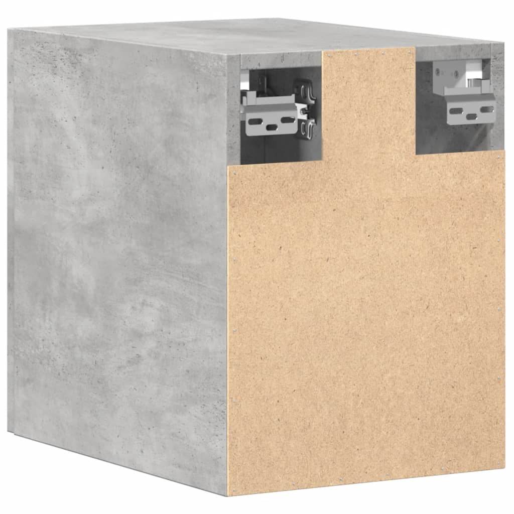 Wandkast 30x42,5x40 cm bewerkt hout betongrijs is nu te koop bij PeponiXL, paradijselijk wonen!