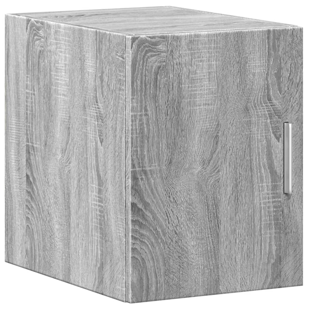 Wandkast 30x42,5x40 cm bewerkt hout grijs sonoma eikenkleurig is nu te koop bij PeponiXL, paradijselijk wonen!