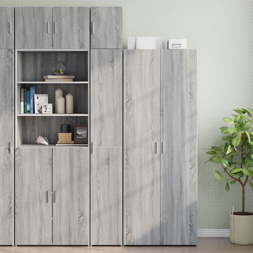 Wandkast 30x42,5x40 cm bewerkt hout grijs sonoma eikenkleurig is nu te koop bij PeponiXL, paradijselijk wonen!