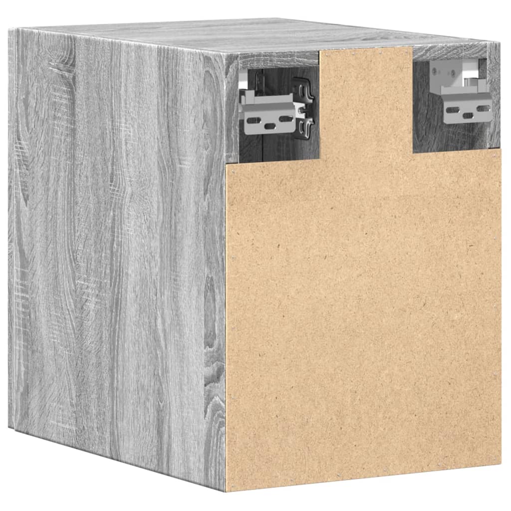 Wandkast 30x42,5x40 cm bewerkt hout grijs sonoma eikenkleurig is nu te koop bij PeponiXL, paradijselijk wonen!