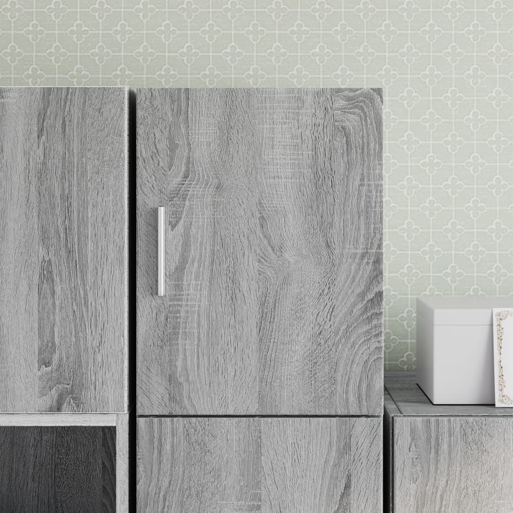 Wandkast 30x42,5x40 cm bewerkt hout grijs sonoma eikenkleurig is nu te koop bij PeponiXL, paradijselijk wonen!