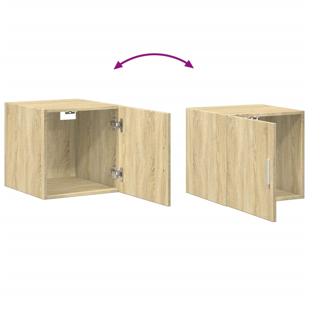 Wandkast 40x42,5x40 cm bewerkt hout sonoma eikenkleurig is nu te koop bij PeponiXL, paradijselijk wonen!