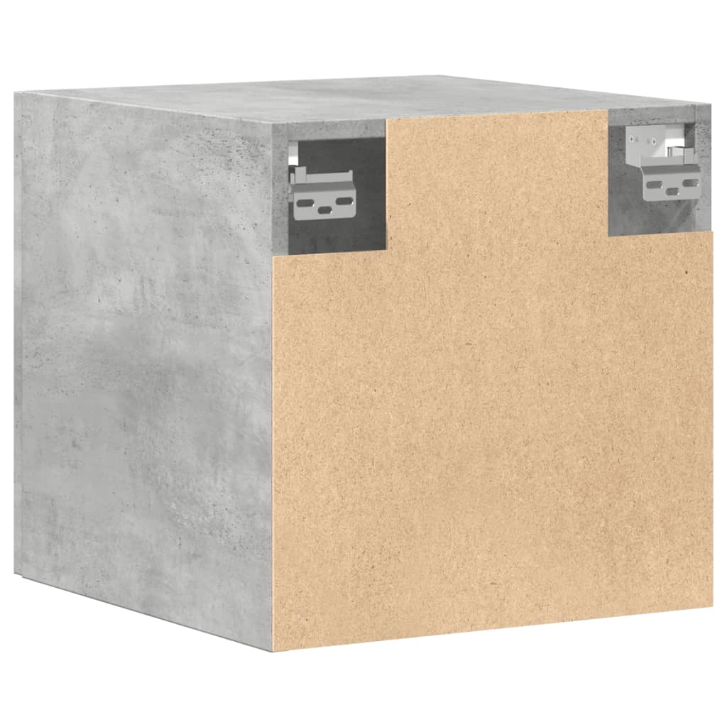 Wandkast 40x42,5x40 cm bewerkt hout betongrijs is nu te koop bij PeponiXL, paradijselijk wonen!