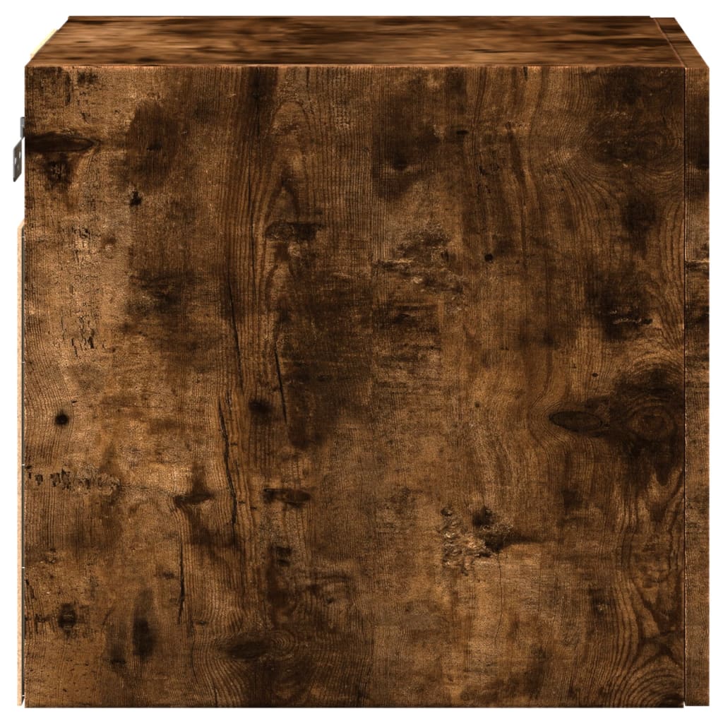 Wandkast 40x42,5x40 cm bewerkt hout gerookt eikenkleurig is nu te koop bij PeponiXL, paradijselijk wonen!