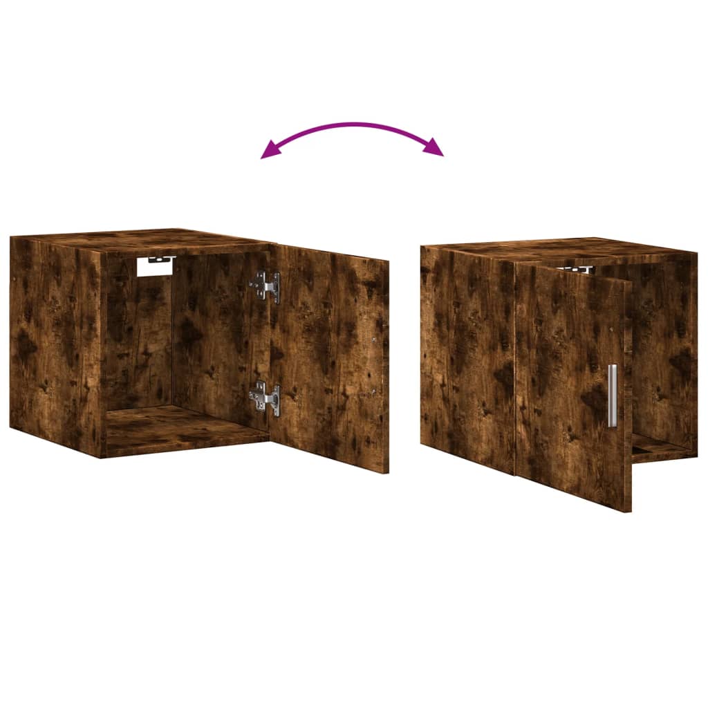 Wandkast 40x42,5x40 cm bewerkt hout gerookt eikenkleurig is nu te koop bij PeponiXL, paradijselijk wonen!