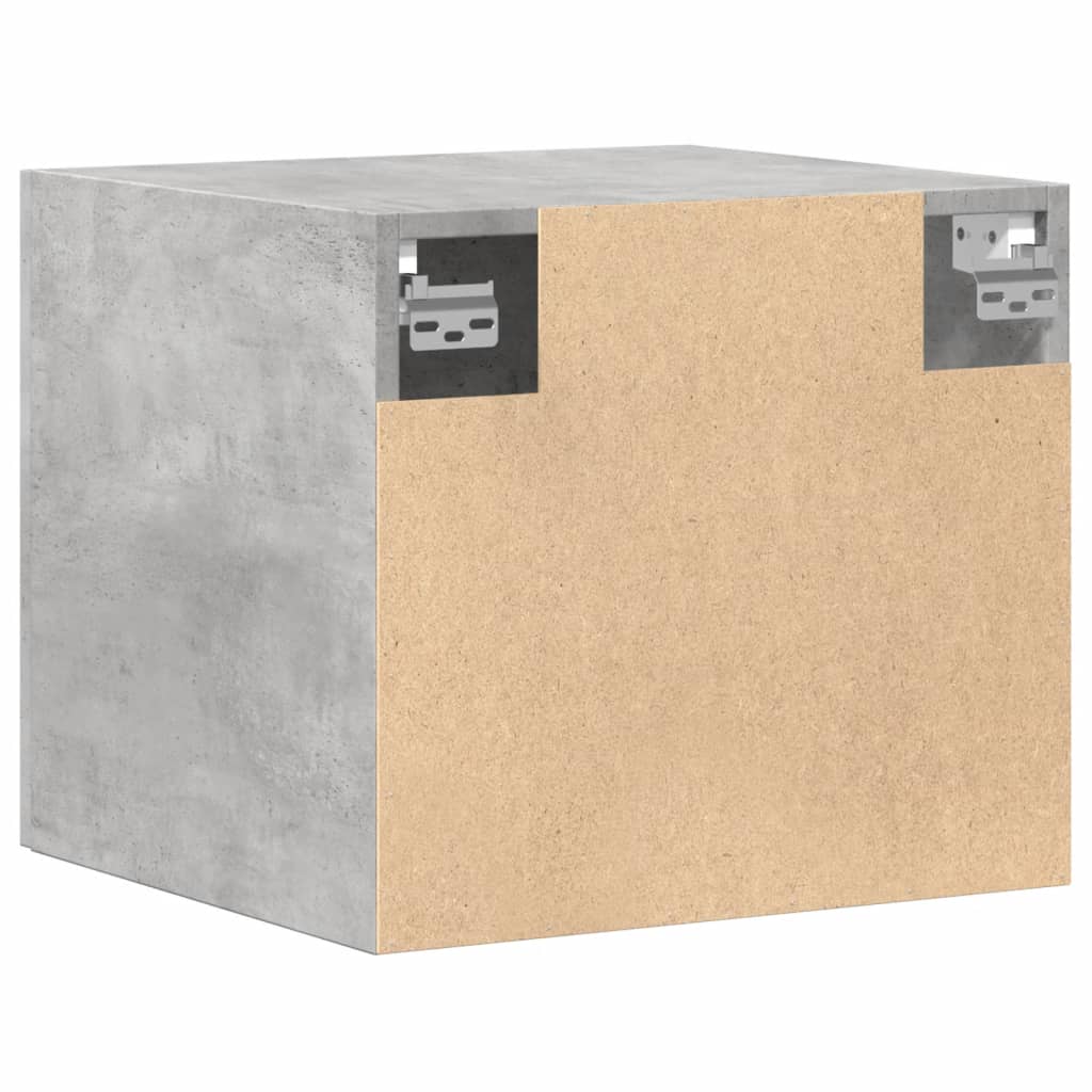 Wandkast 45x42,5x40 cm bewerkt hout betongrijs is nu te koop bij PeponiXL, paradijselijk wonen!
