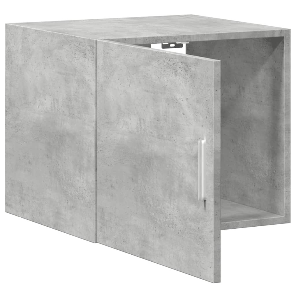 Wandkast 45x42,5x40 cm bewerkt hout betongrijs is nu te koop bij PeponiXL, paradijselijk wonen!