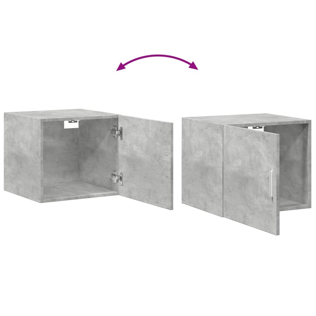 Wandkast 45x42,5x40 cm bewerkt hout betongrijs is nu te koop bij PeponiXL, paradijselijk wonen!