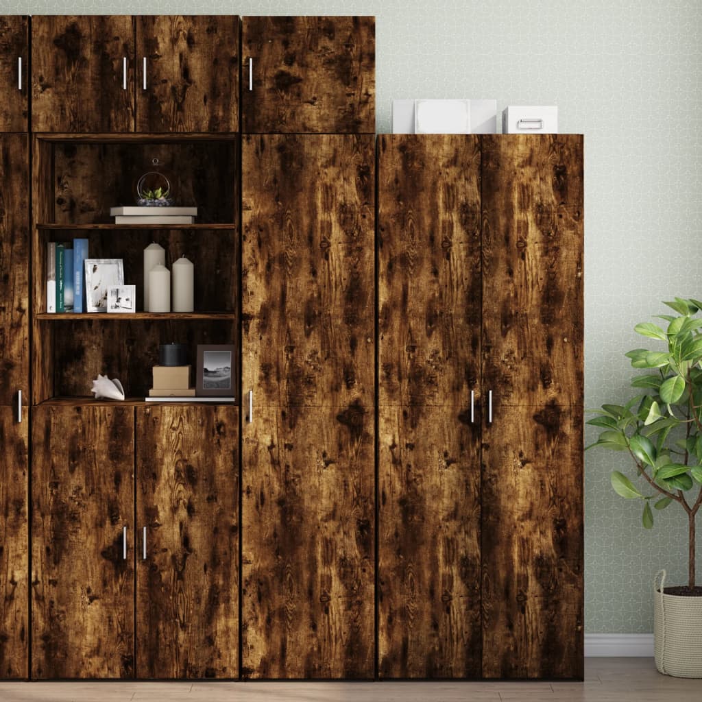 Wandkast 45x42,5x40 cm bewerkt hout gerookt eikenkleurig is nu te koop bij PeponiXL, paradijselijk wonen!