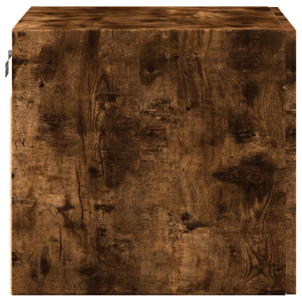 Wandkast 45x42,5x40 cm bewerkt hout gerookt eikenkleurig is nu te koop bij PeponiXL, paradijselijk wonen!