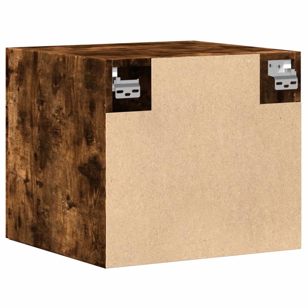Wandkast 45x42,5x40 cm bewerkt hout gerookt eikenkleurig is nu te koop bij PeponiXL, paradijselijk wonen!