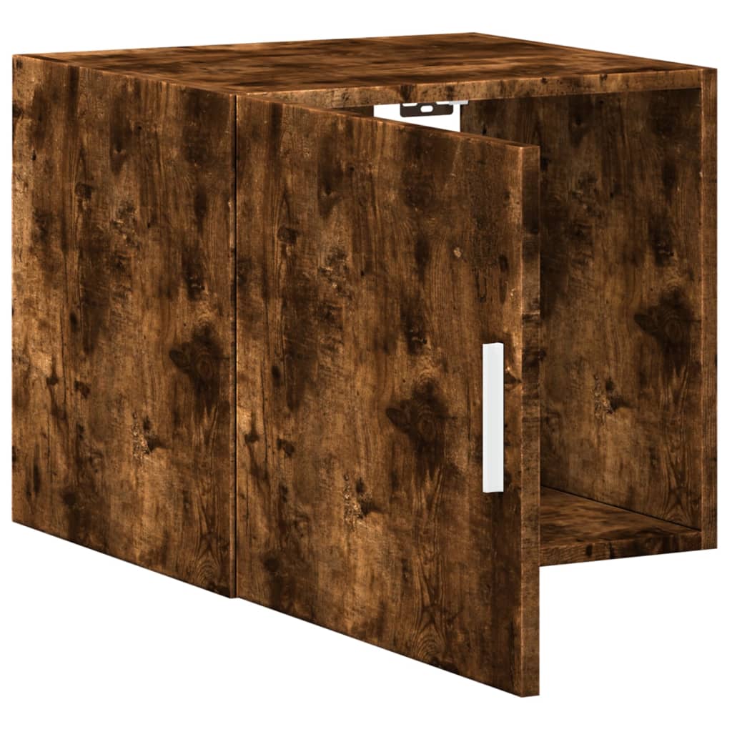 Wandkast 45x42,5x40 cm bewerkt hout gerookt eikenkleurig is nu te koop bij PeponiXL, paradijselijk wonen!
